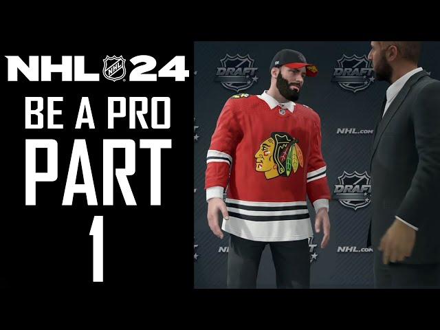 NHL 24 - Be A Pro Career - Part 1 - "Player Creation, Memorial Cup, Draft, Pre-Season"