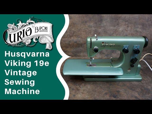 Husqvarna Viking 19e Vintage Sewing Machine - How to Thread and Use