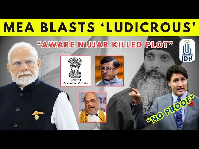 Canada Over K-Terrorist Nijjar Murder Accusations MEA Blasts ‘Ludicrous’ Claims | IDNews