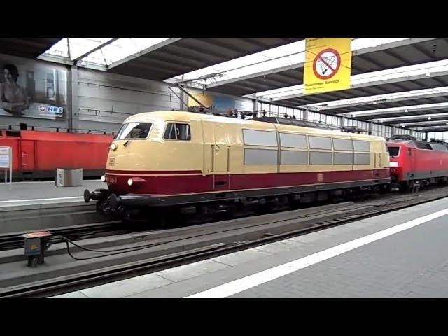 DB 103 245-7 at München Hauptbahnhof - MUNICH Railfanning