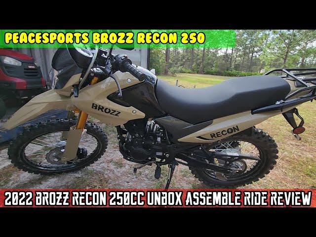 2022 Peacesports Brozz Recon 250 (229) CC enduro Dual-sport motorcycle build and review.