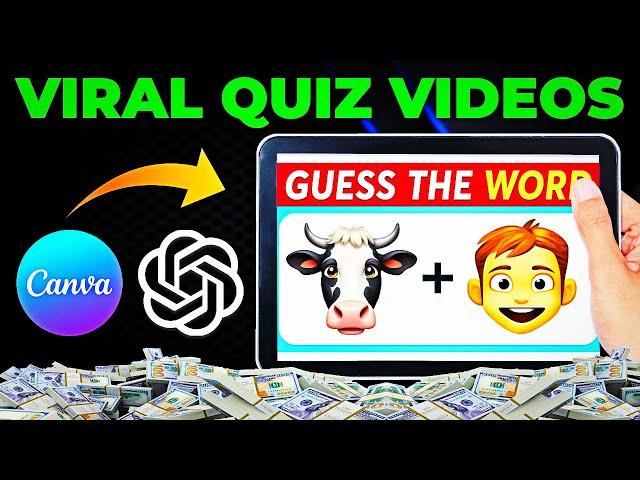 How to Make Quiz videos for free with Canva and Chatgpt | Quiz Videos tutorial