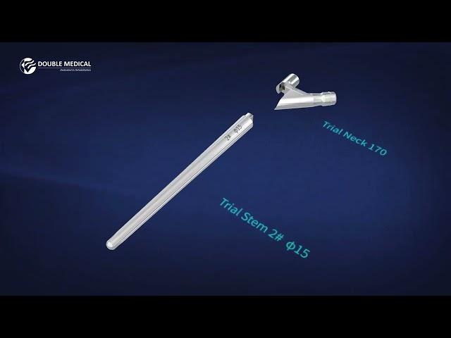 Double Medical Anty F-series Femoral Revision Stem System | Step-by-Step Animation Guide