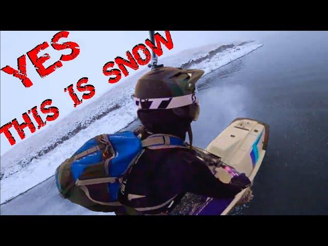 Snow Storm + Jet Ski = Best Idea Ever !