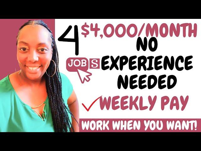 4 Easy Remote Jobs No Experience Hiring Immediately!