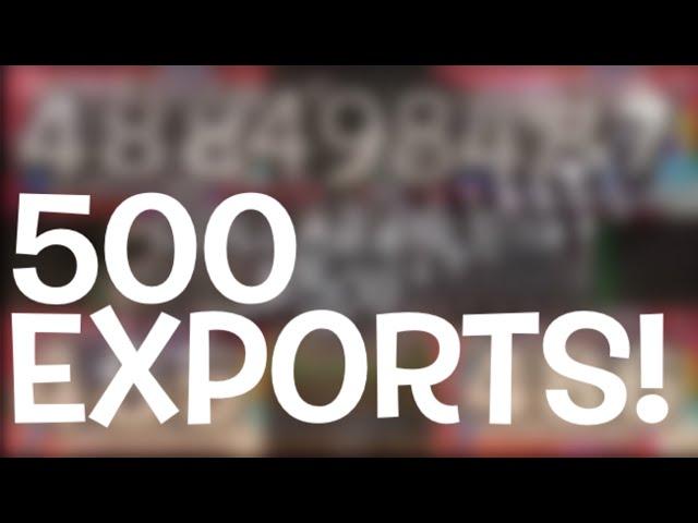 Unlocking the area over 500 EXPORTS!!!