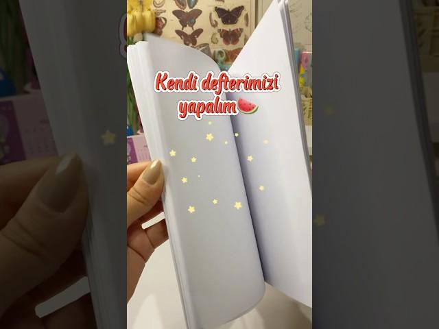 Yapımı çok kolay, hiç para vermeye gerek yok çiçeklerim #defter #kendinyap #karpuz #yapımı #okul