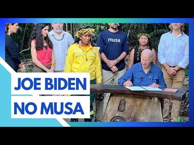 JOE BIDEN EM MANAUS: PRESIDENTE SE REÚNE COM LIDERANÇAS INDÍGENAS