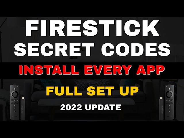 ⭐SECRET FIRESTICK INSTALL CODES! 2022 UPDATE!⭐