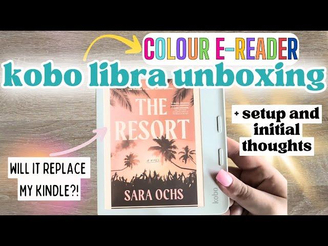 KOBO LIBRA COLOUR UNBOXING! Will this replace my Kindle?! #kindle #kobo #kobolibracolour #ereader