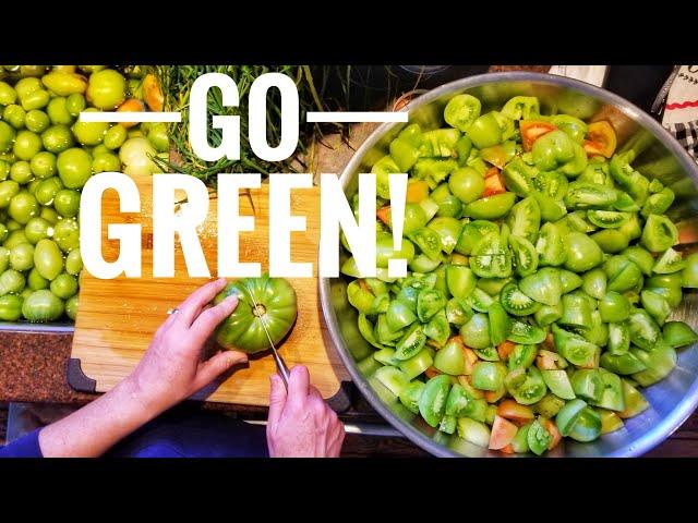 Making Salsa Verde | Preserving Green Tomato Harvest