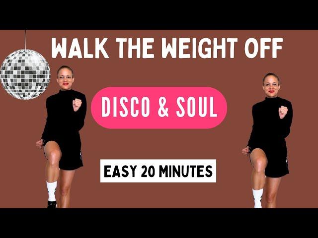 20 min Step to the Beat Indoor Walking Workout  Disco Soul 2500-3000 Steps  Aerobics for Beginners