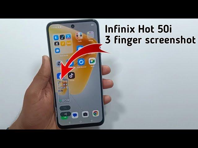 INFINIX HOT 50i : Three Finger Screenshot || INFINIX HOT 50 5G: Three Finger Screenshot