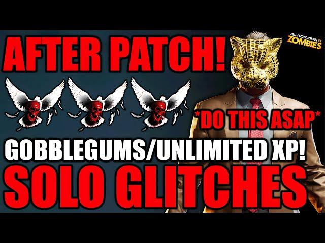 EASY  After Patch SOLO UNLIMITED XP GLITCH +More! AFK GOBBLEGUMS/BO6 GLITCH/SOLO afk XP BO6 ZOMBIES