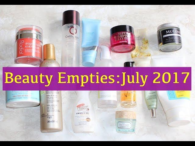 Beauty Products Emptied In July 2017 + Mini Reviews