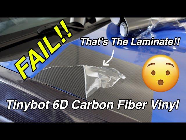 Tinybot 6D Carbon Fiber Vinyl -- Looks Good, COMES APART EASILY!