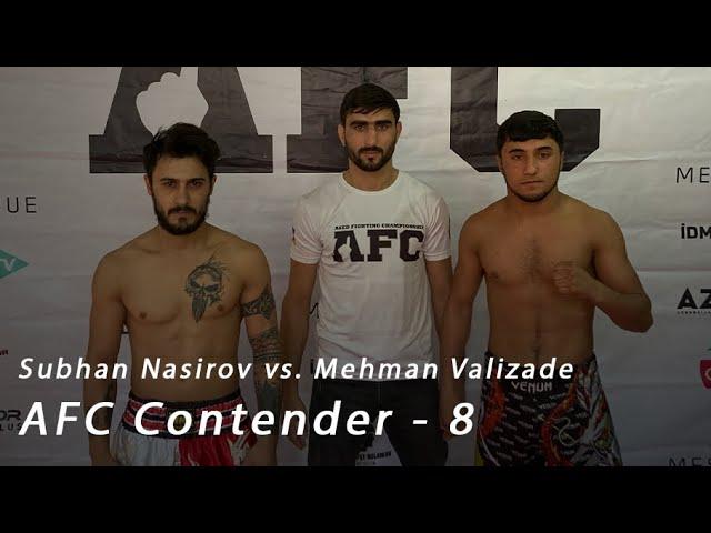 Subhan Nasirov vs Mehman Valizade  Full Fight  AFC Contender 8