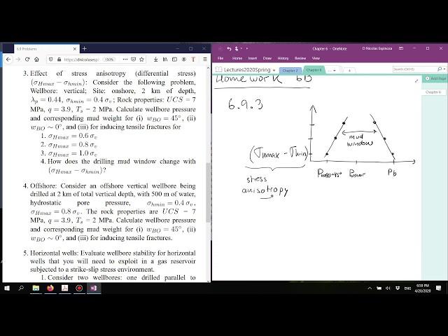 L0421b Wellbore stability problems: Hints for solving problems 6.9.3-5