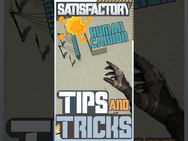 Launch yourself anywhere in the game with a hypertube CANNON! #shorts #satisfactory #bedplaysgames