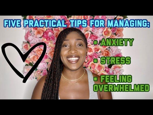 5 TIPS FOR COPING WITH ANXIETY: Mental Health Motivation for Stress and Mental Exhaustion. 