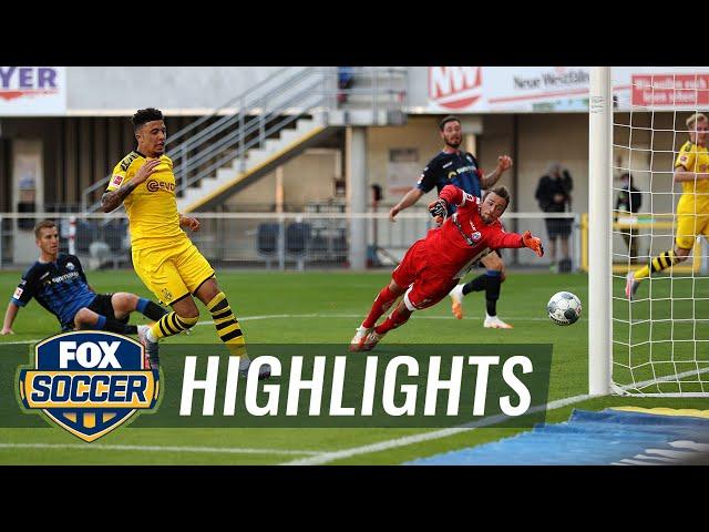 Dortmund cruises past Paderborn thanks to Jadon Sancho’s hat-trick | 2020 Bundesliga Highlights