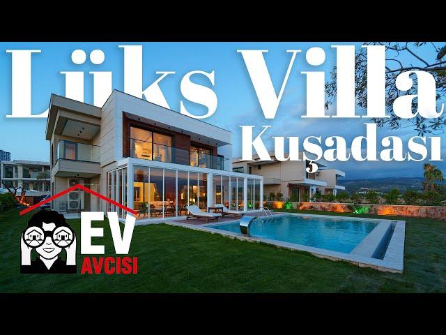 Kuşadası'nın En Lüks Villalarından Biri, Hem Deniz Manzaralı, Hem Merkezde | Kuşadası Satılık Villa