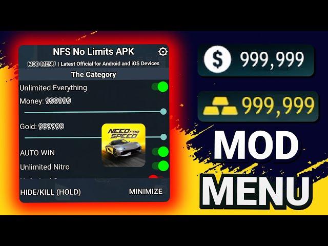 Need for Speed No Limits MOD MENU 2025 | Unlimited Gold, Money, Nitro & All Cars Unlocked