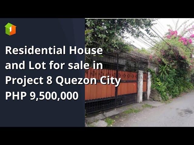 Residential House and Lot for sale in Project 8 Quezon City