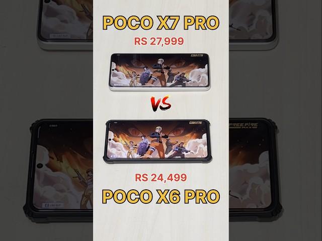 POCO X7 PRO vs POCO X6 PRO 90FPS vs 120FPS - FREEFIRE GAMING TEST #freefire #pocox6pro #pocox7pro