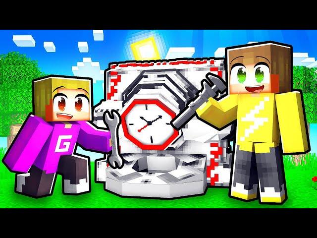 Wij REPAREREN De TIJDMACHINE! (Minecraft Survival)