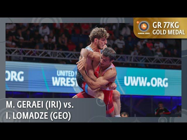 Gold Medal • GR 77Kg • Mohammadali Abdolhamid GERAEI (IRI) vs. Iuri LOMADZE (GEO)