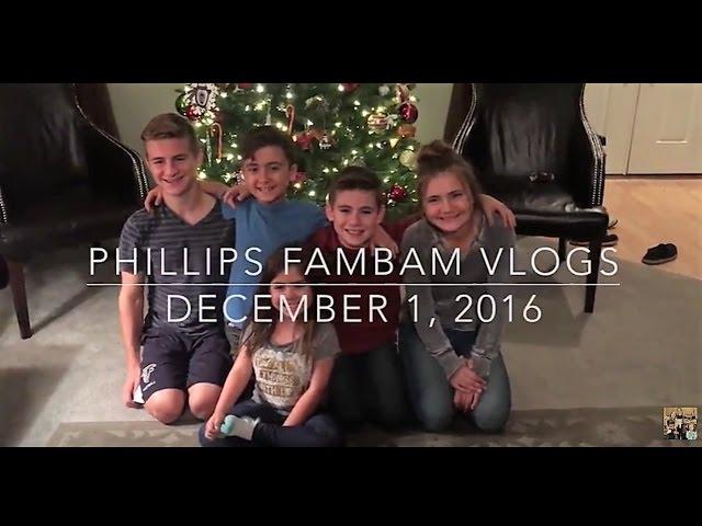 DECORATING THE CHRISTMAS TREE | VLOGMAS | PHILLIPS FamBam Vlogs