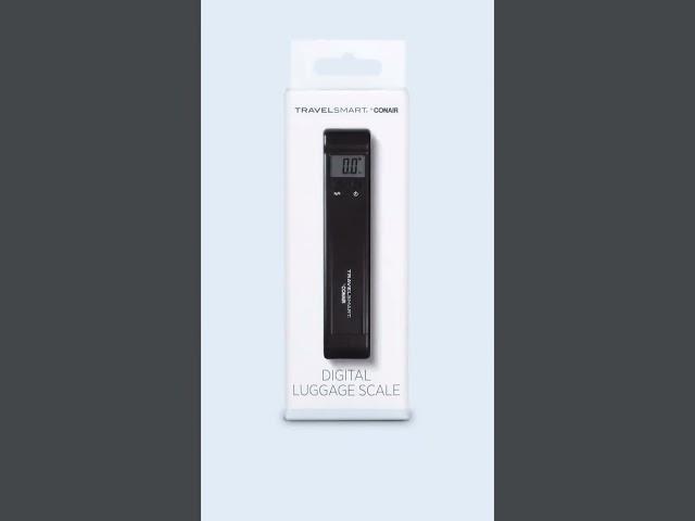 Travel Smart by Conair Digital Luggage Scale helps avoid unnecessary baggage fees.