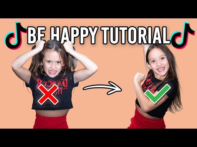 8 Year Old Leads  BE HAPPY TikTok Dance Tutorial