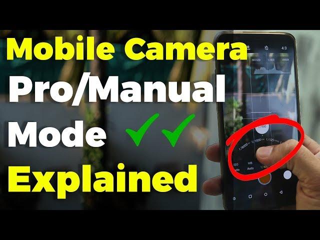 Smartphone Camera Manual/Pro Mode Explained  Mobile Camera Techniques 