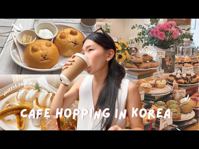 cafe hopping in seoul │ cute & aesthetic desserts, best salt bread in korea, london bagel museum