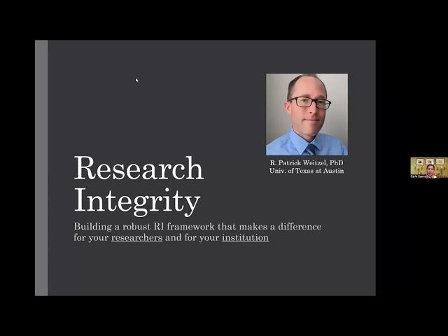 Webinar: Research integrity and responsible conduct of research