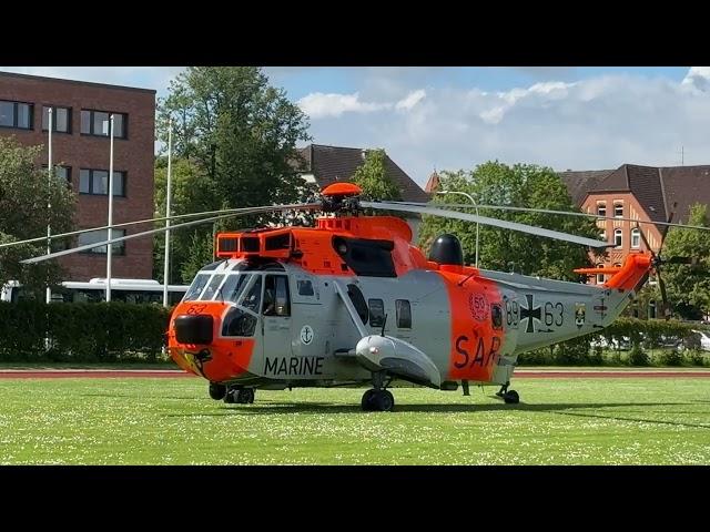 SEAKING MK 41 Marineflieger 89+63 SAR lands at the Kiel naval base after an air show