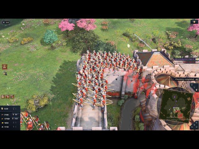 Age Of Empires 4 | Hard-Fought Battle: English vs Japanese