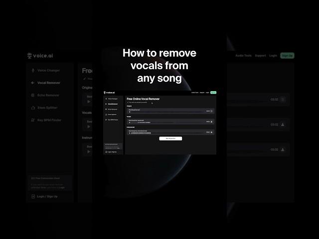 Free Online Vocal Remover with AI — Tutorial