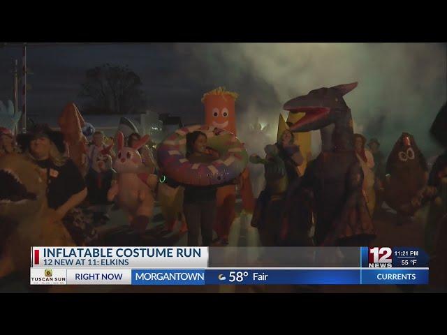 Inflatable costume run held in Elkins