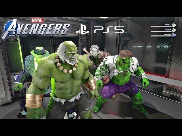 4 HULKS vs Abomination - Marvel's Avengers Game (Tachyon Anomaly Event)