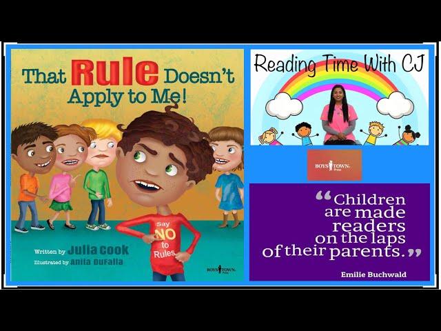 THAT RULE DOESN'T APPLY TO ME! | Kids Book READ ALOUD | Storytime | Books for Kids