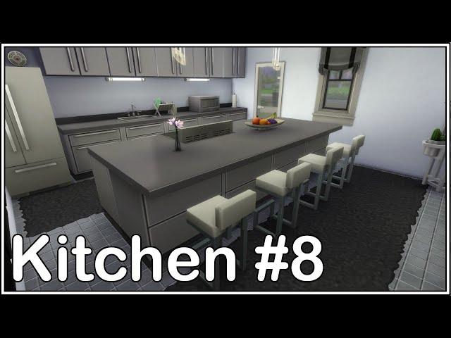 The Sims 4| Room Build| Kitchen #8| No CC| Grey colour theme