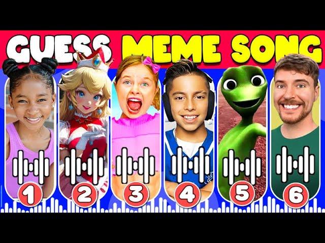 GUESS MEME & WHO'S SINGING Rebecca Zamolo, King Ferran, Salish Mater, Mr.Beast, Tenge, Ladybug