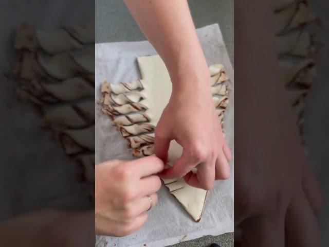 Nutella Сhristmas Tree #shorts #easyrecipes #christmasfood
