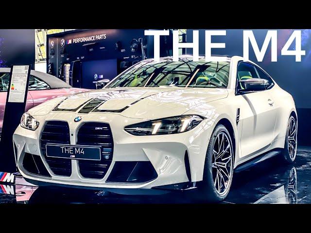 2025 BMW M4 Competition Alpine white. Cinematic Walkaround