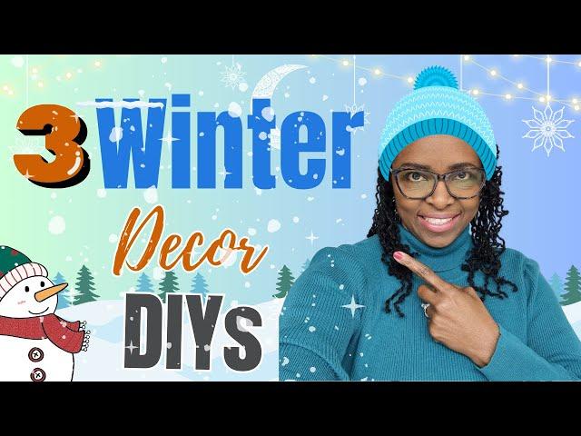 3 $1 COZY WINTER HOME DECOR DIY IDEAS | Winter Decor on A Budget, WWYM