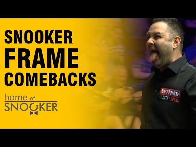 Luck and Success! Snooker Frame Comebacks!