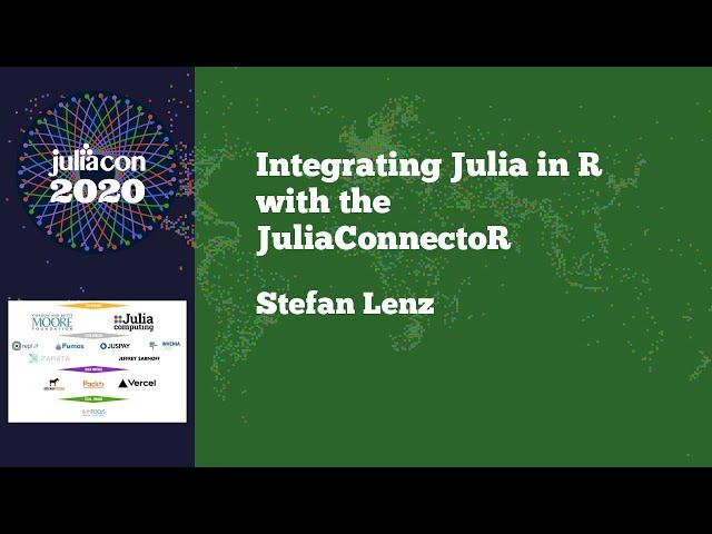 JuliaCon 2020 | Integrating Julia in R with the JuliaConnectoR | Stefan Lenz